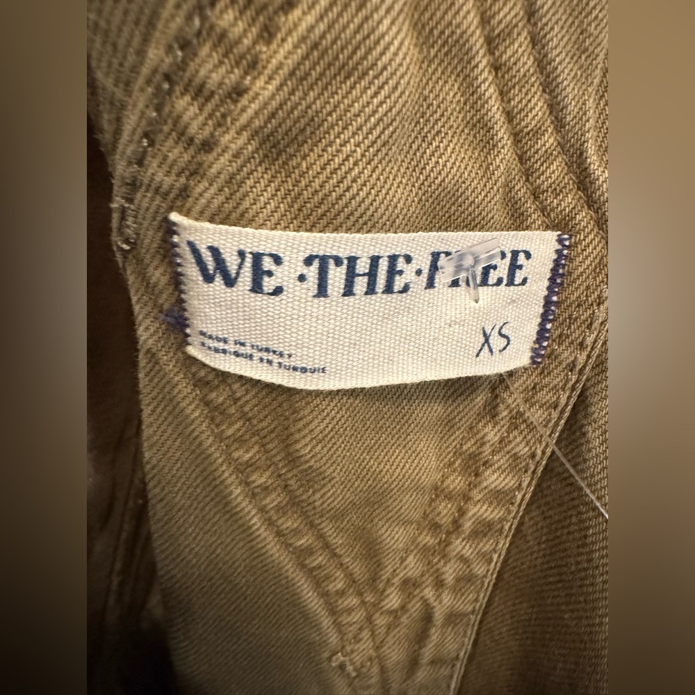 We the Free by Free People Good Luck Barrel Overalls weeping willow color NWOT - Picture 8 of 8